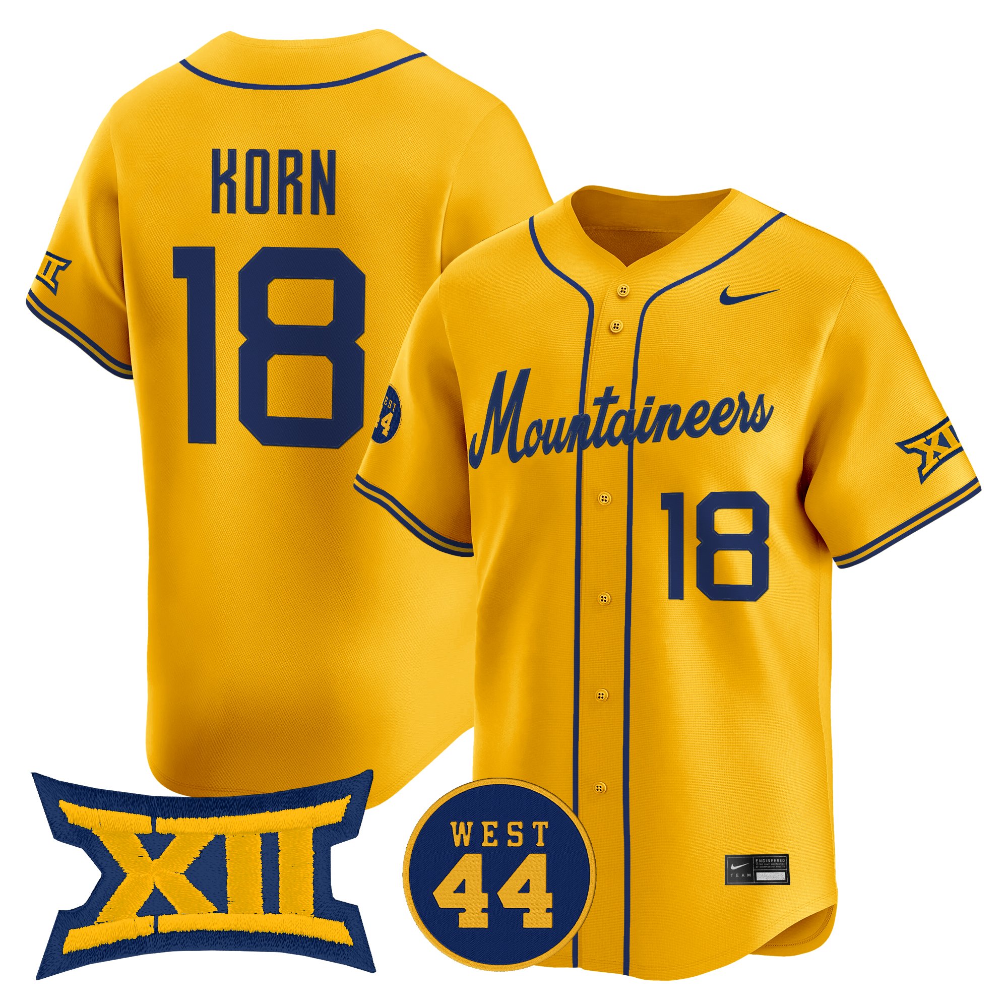 Men's West Virginia Mountaineers 2026 Vapor Premier Limited Jersey - All Stitched