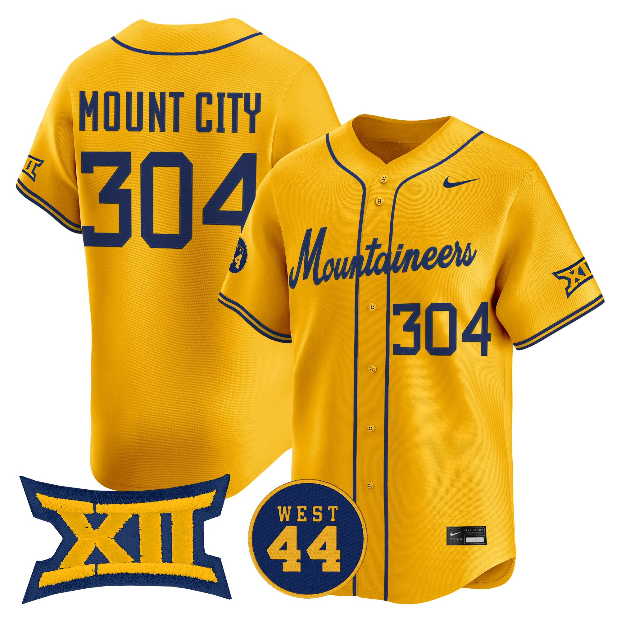 Men's West Virginia Mountaineers 2026 Vapor Premier Limited Jersey - All Stitched