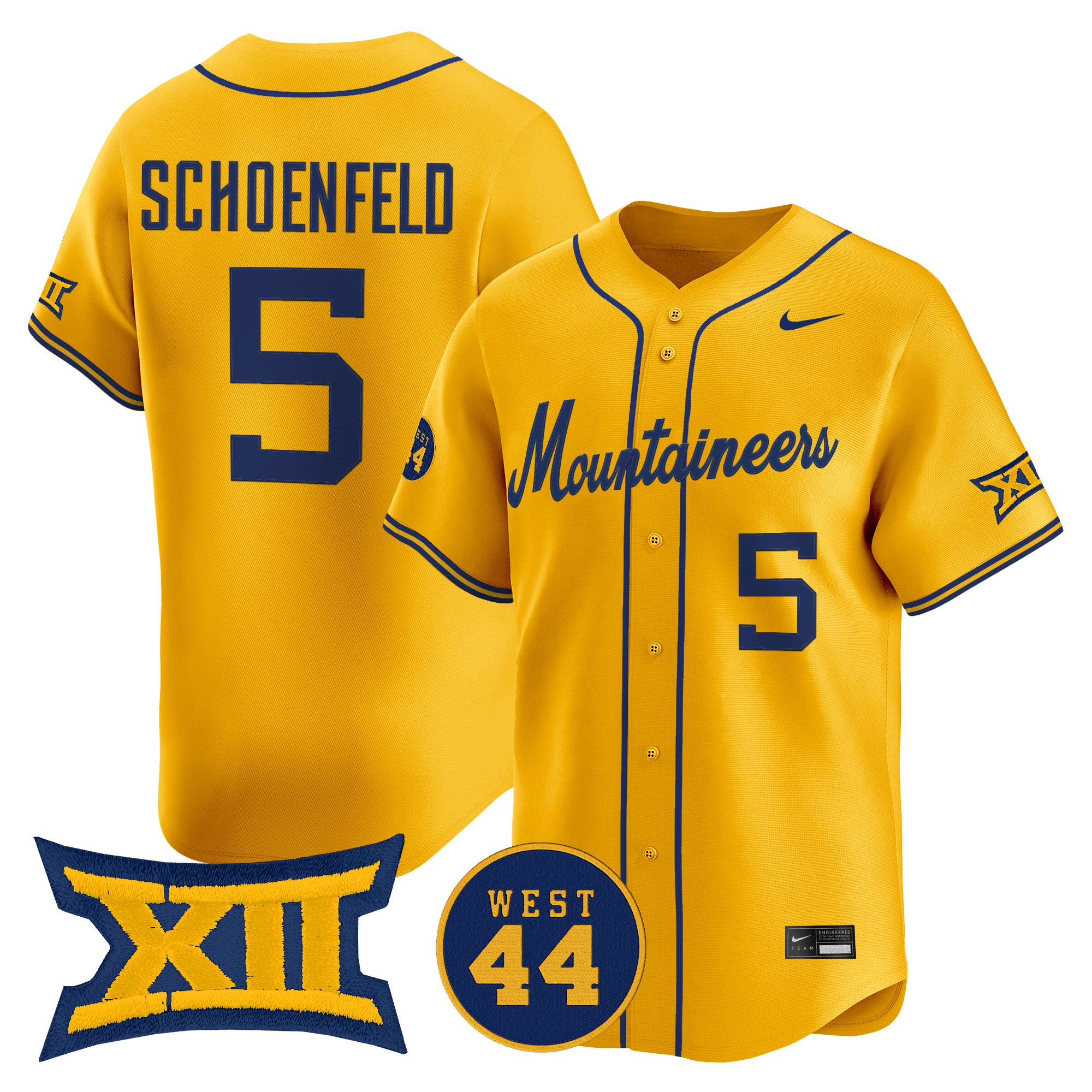 Men's West Virginia Mountaineers 2026 Vapor Premier Limited Jersey - All Stitched